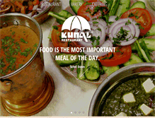 Tablet Screenshot of kunalrestaurant.com